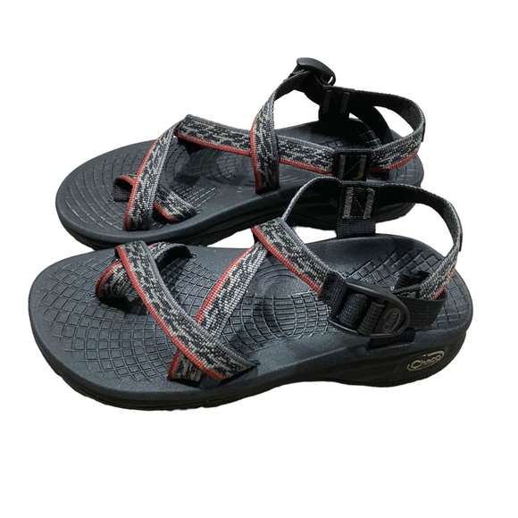 Chaco Mens size 9 Z/Volv 2 black, gray and red hiking sandal. - Picture 3 of 7